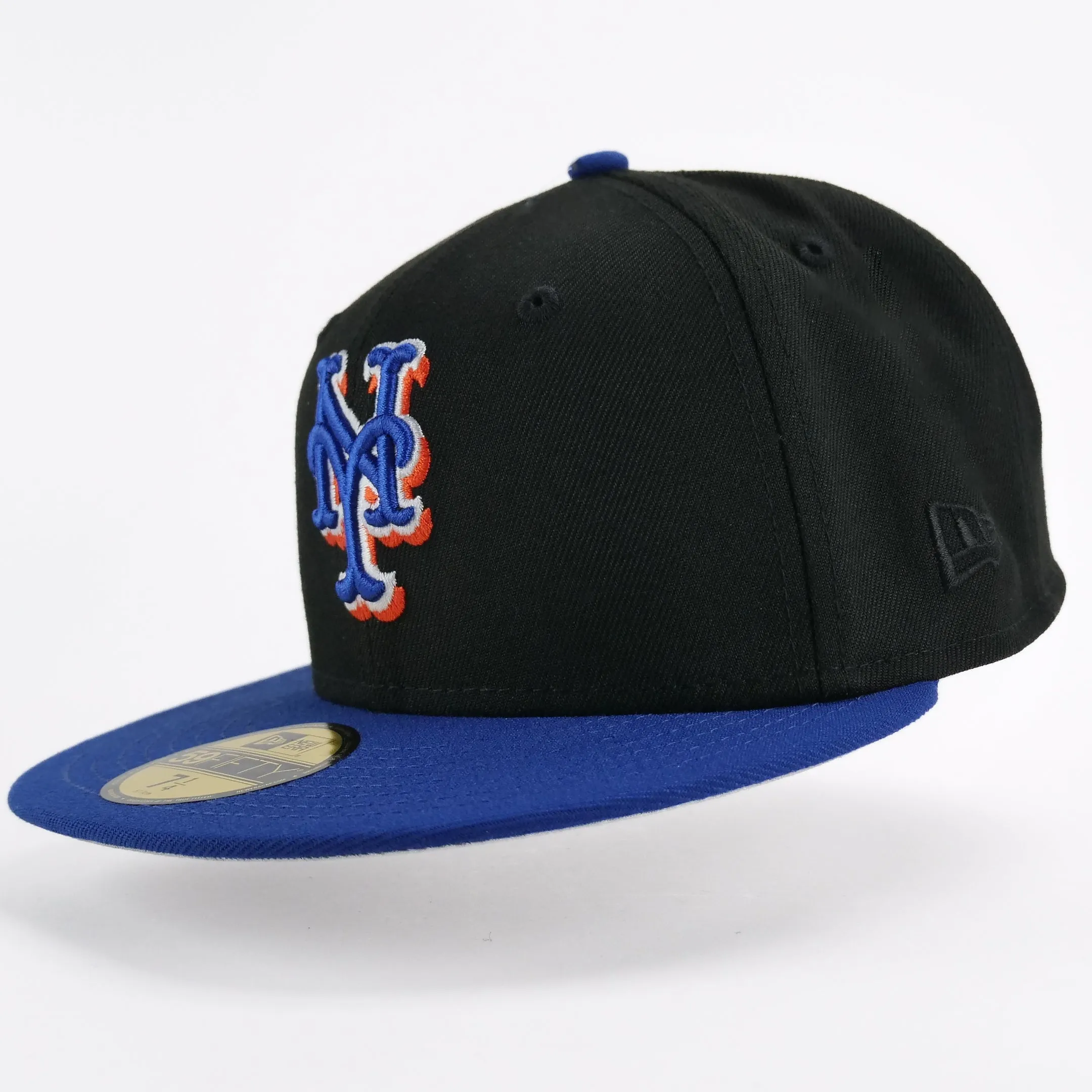 New Era Custom Exclusive Fitted New York Mets Black Alternate Royal Visor 2000 WS