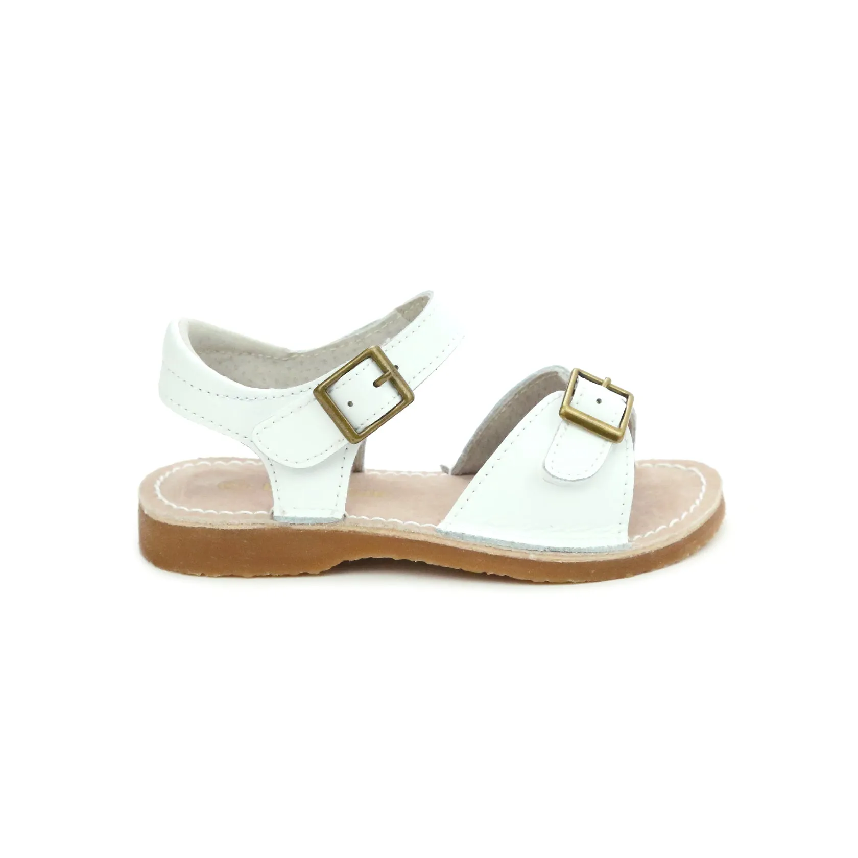 Olivia Leather Buckle Open Toe Sandal