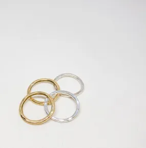 Organic Sterling Stacking Rings