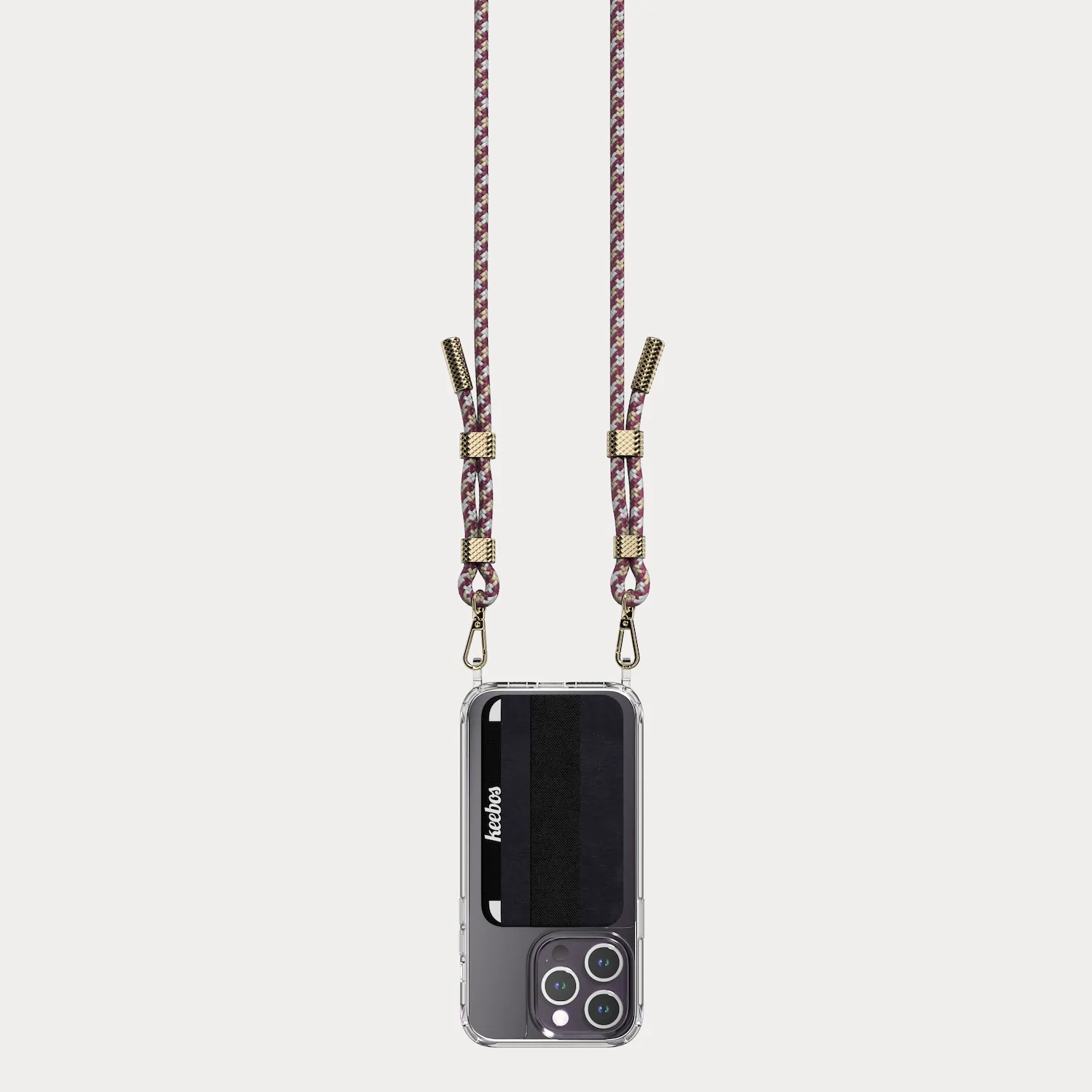 Phone Case Necklace - Beach (Woven Red)