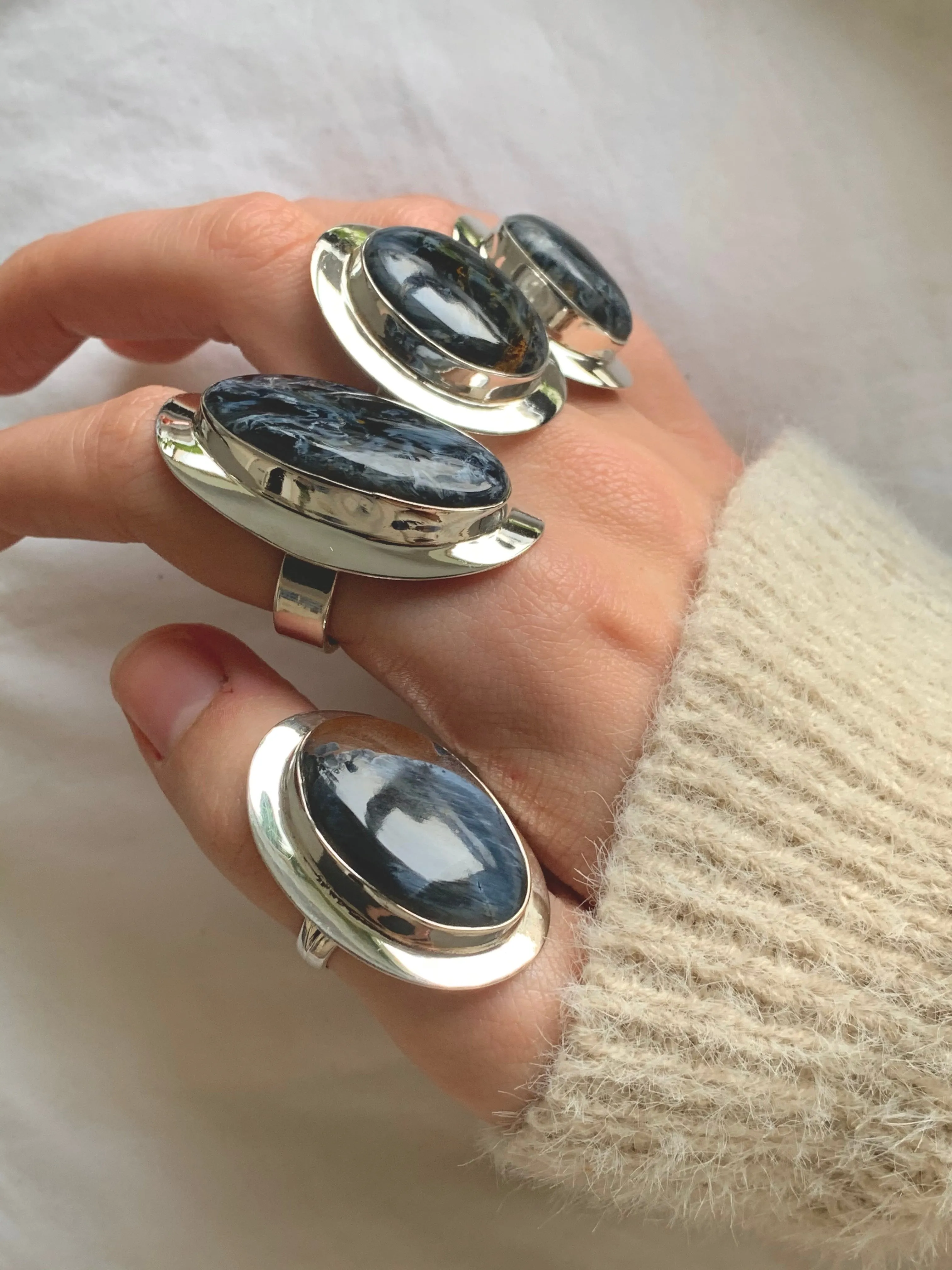 Pietersite Dinah Rings - Oval