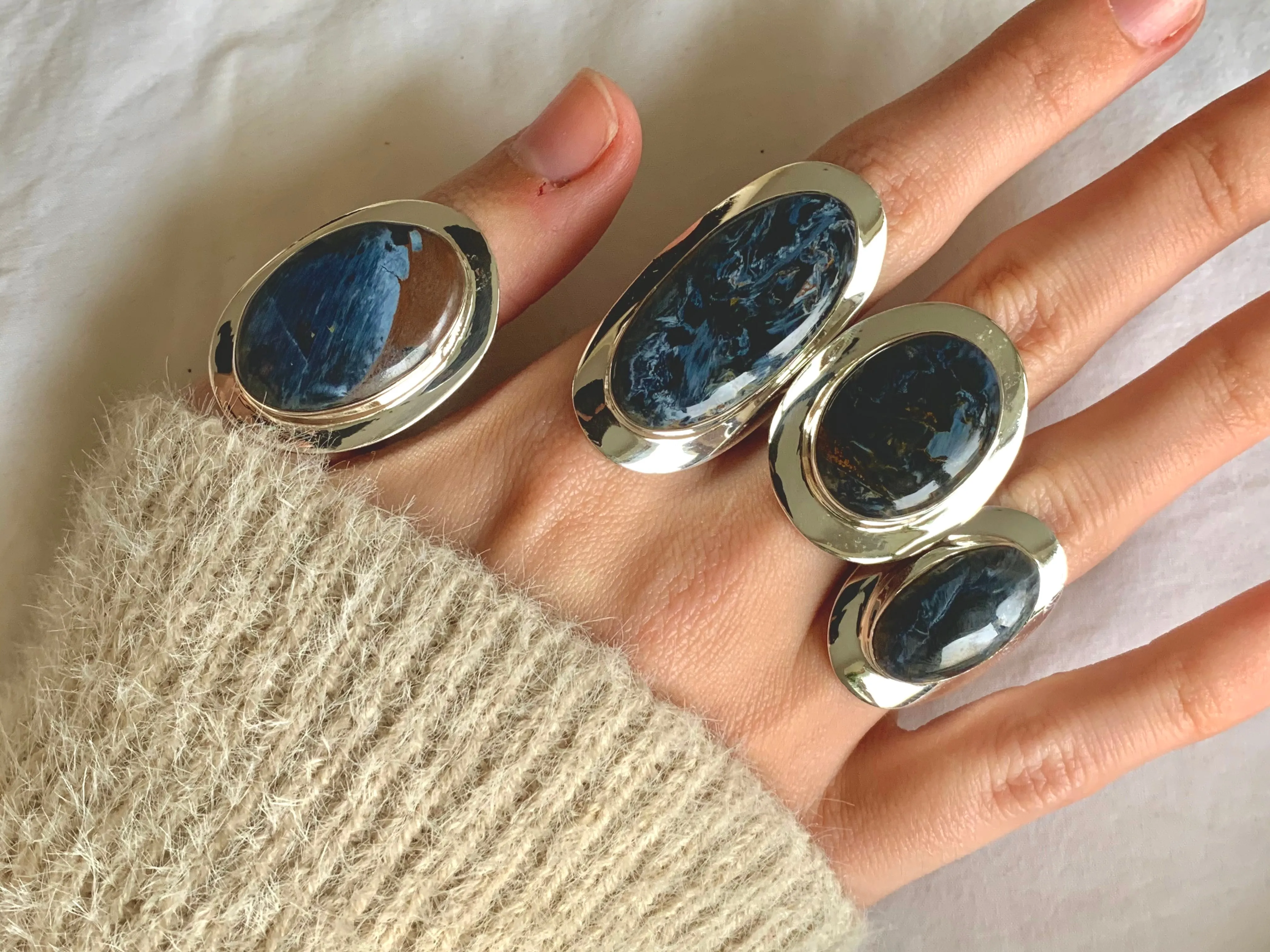 Pietersite Dinah Rings - Oval