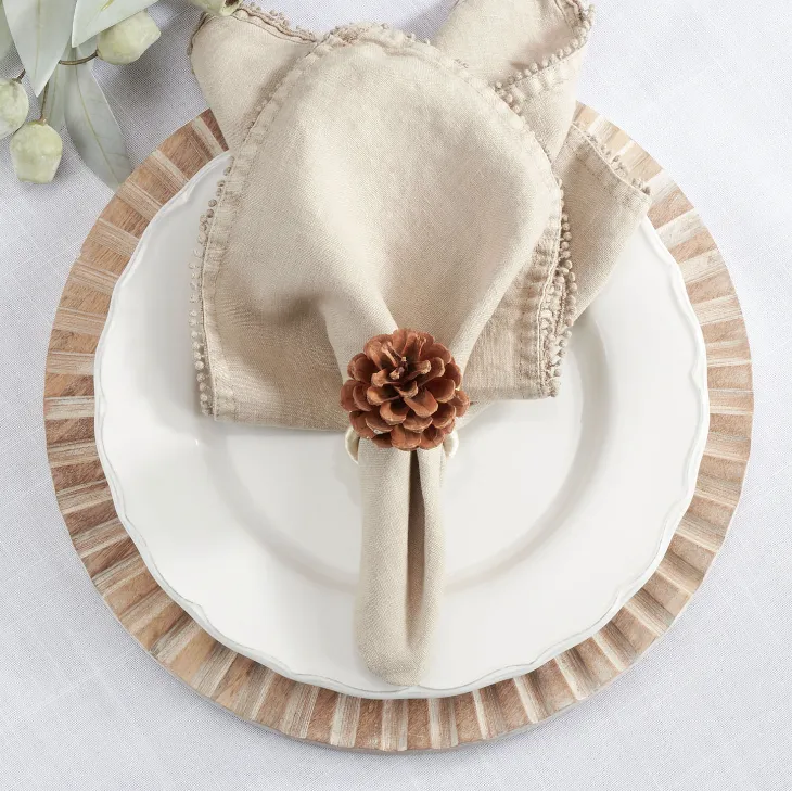 Pinecone Napkin Rings - Set of 4