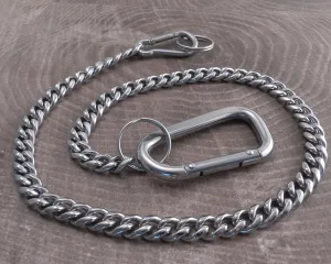 Pure Steel Smooth Leash - Wallet Chain