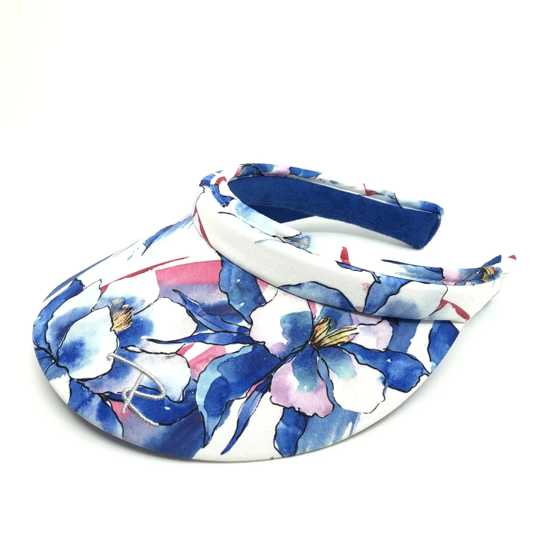 Radicool Golf Visor Blue Floral