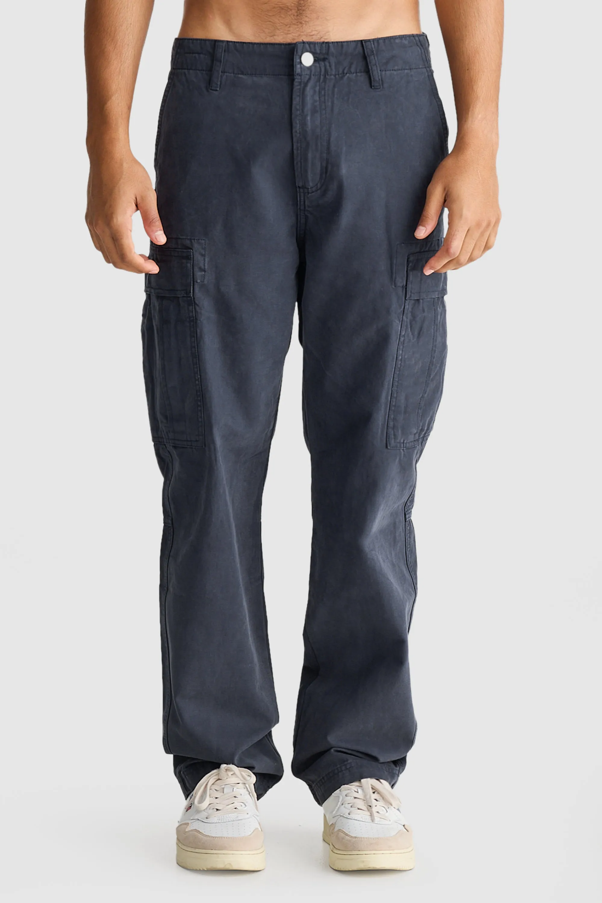 Relaxed Cargo Pants Navy