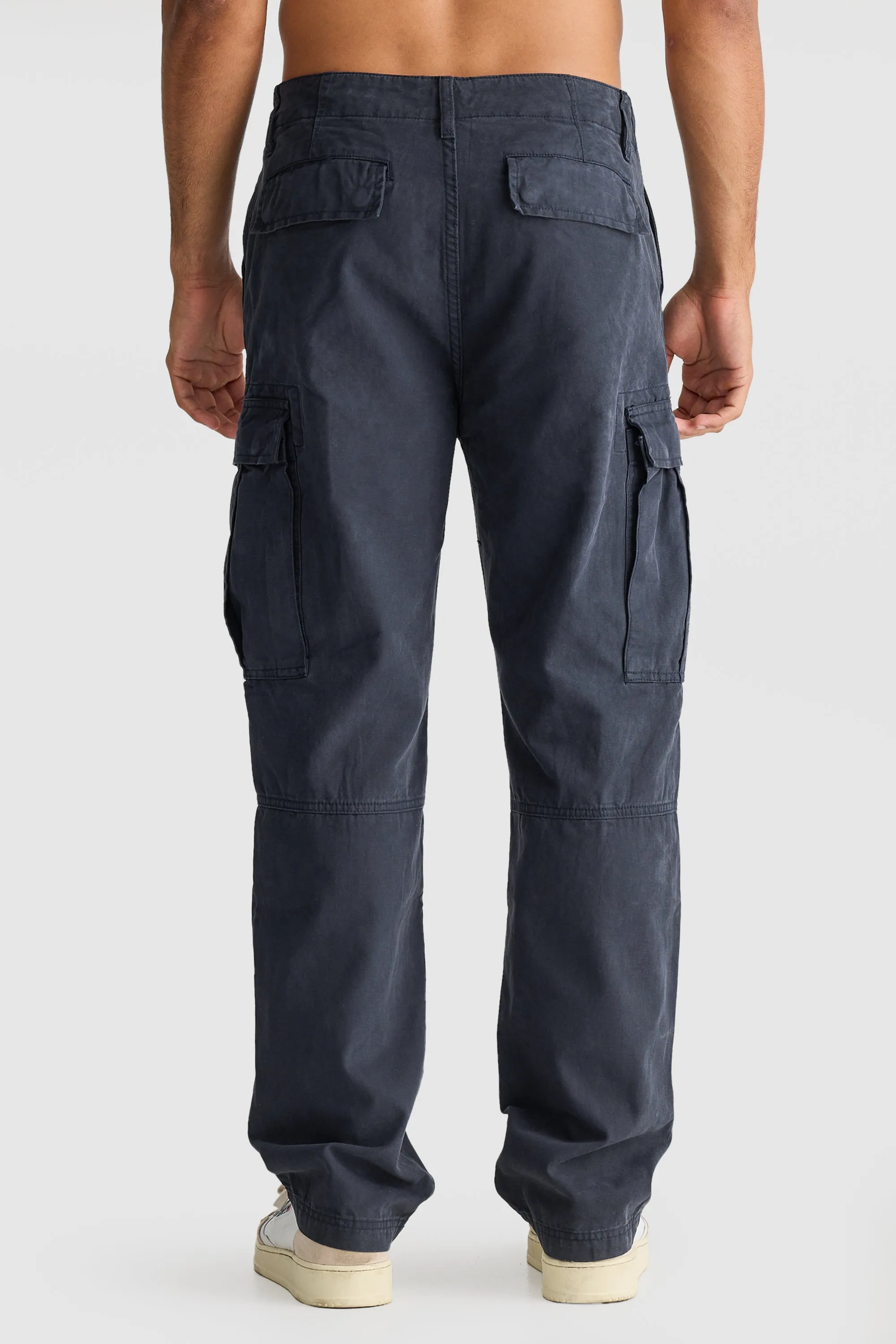 Relaxed Cargo Pants Navy