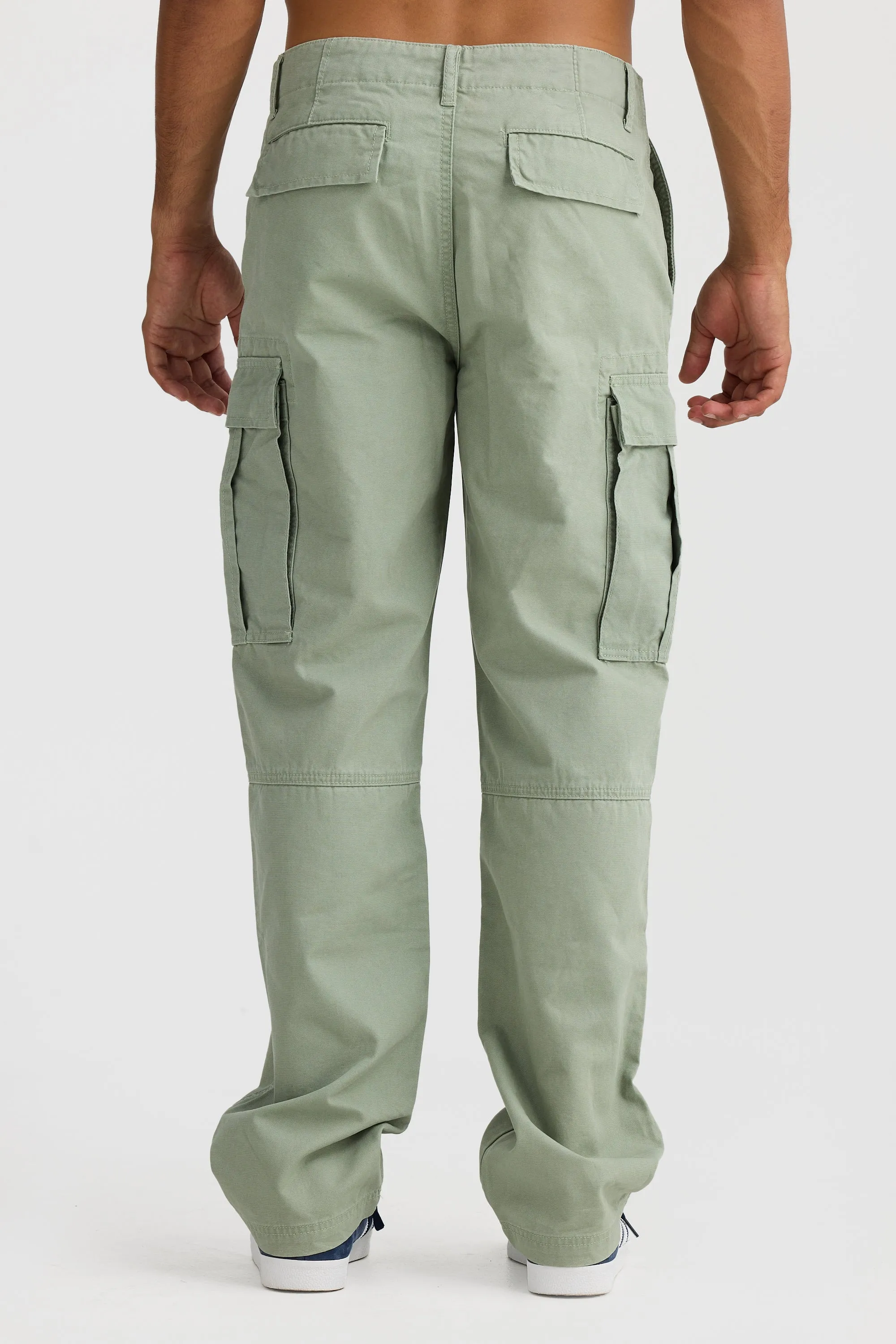 Relaxed Cargo Pants Olive