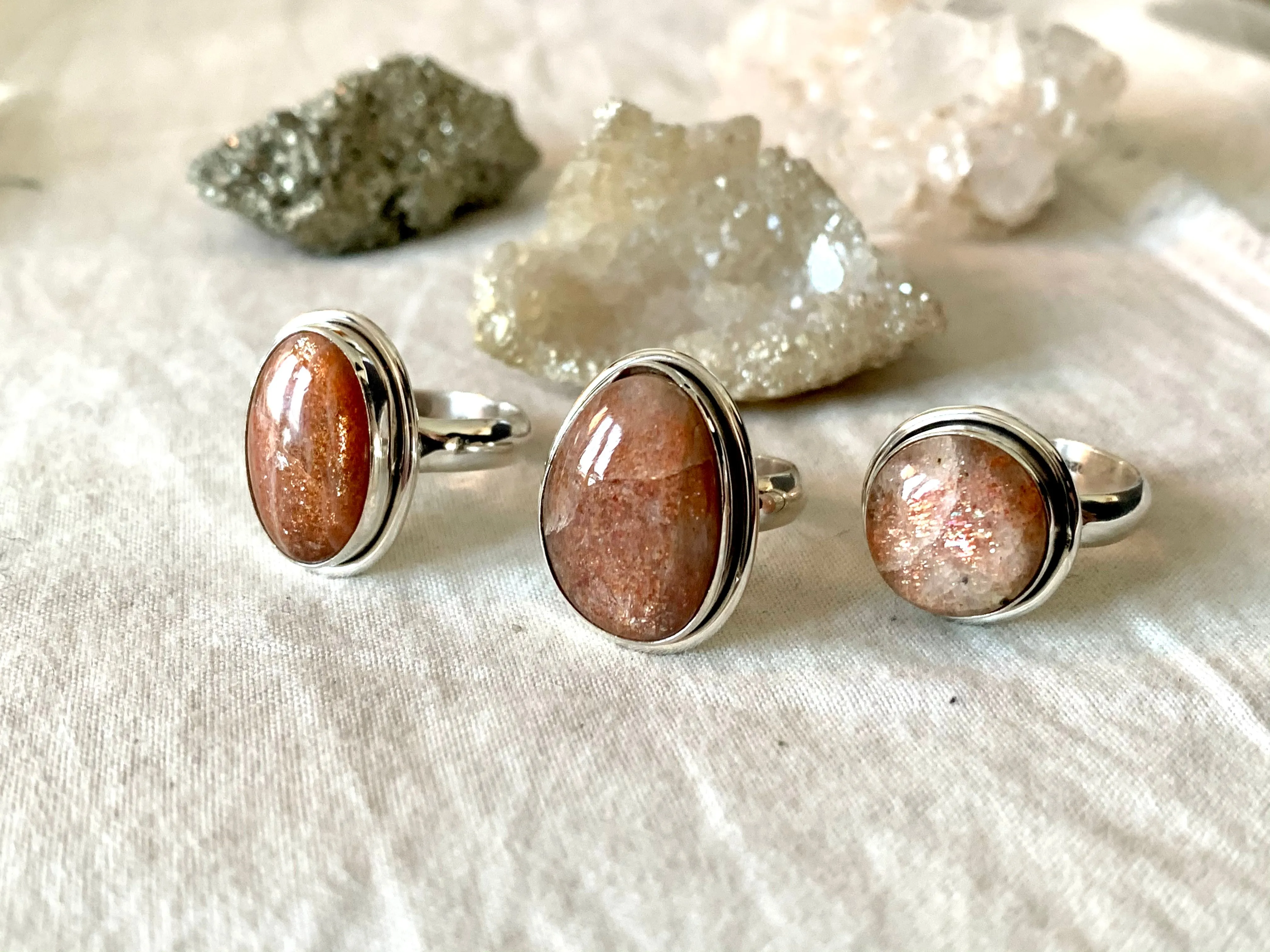 Sunstone Brea Mixed Rings (US 6 & 7.5)