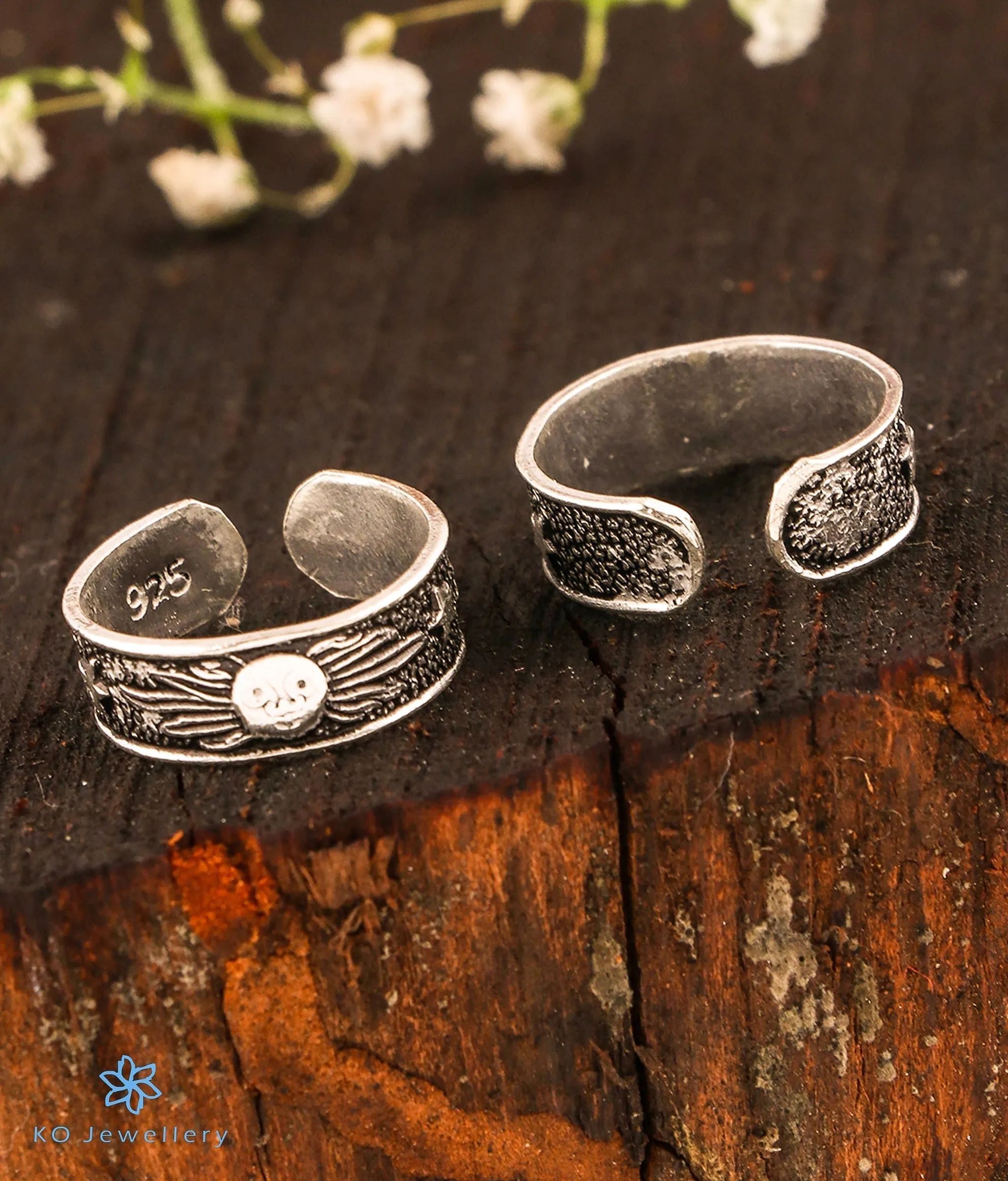 The Damya Silver Toe-Rings