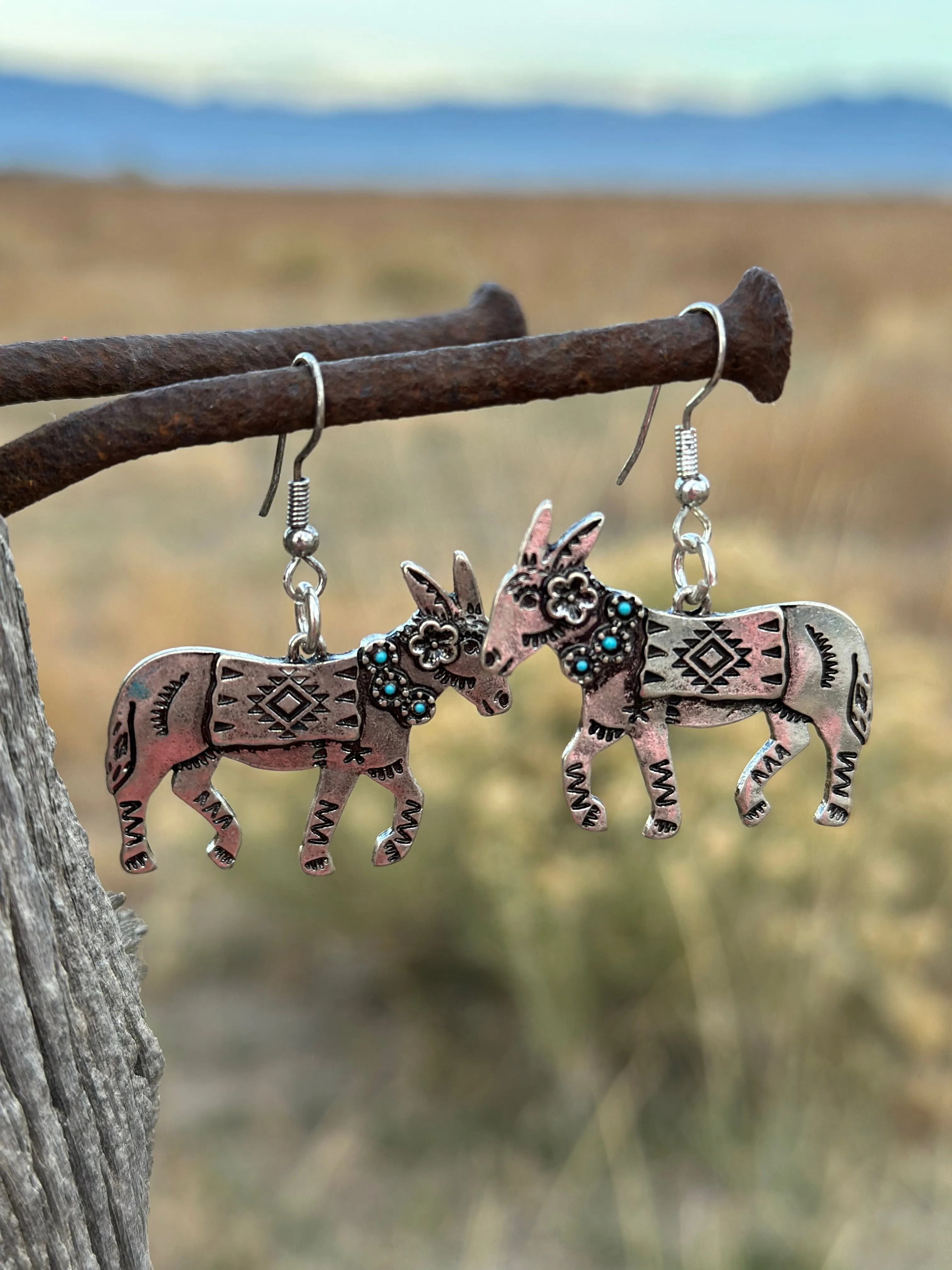 The Juan The Donkey Earrings