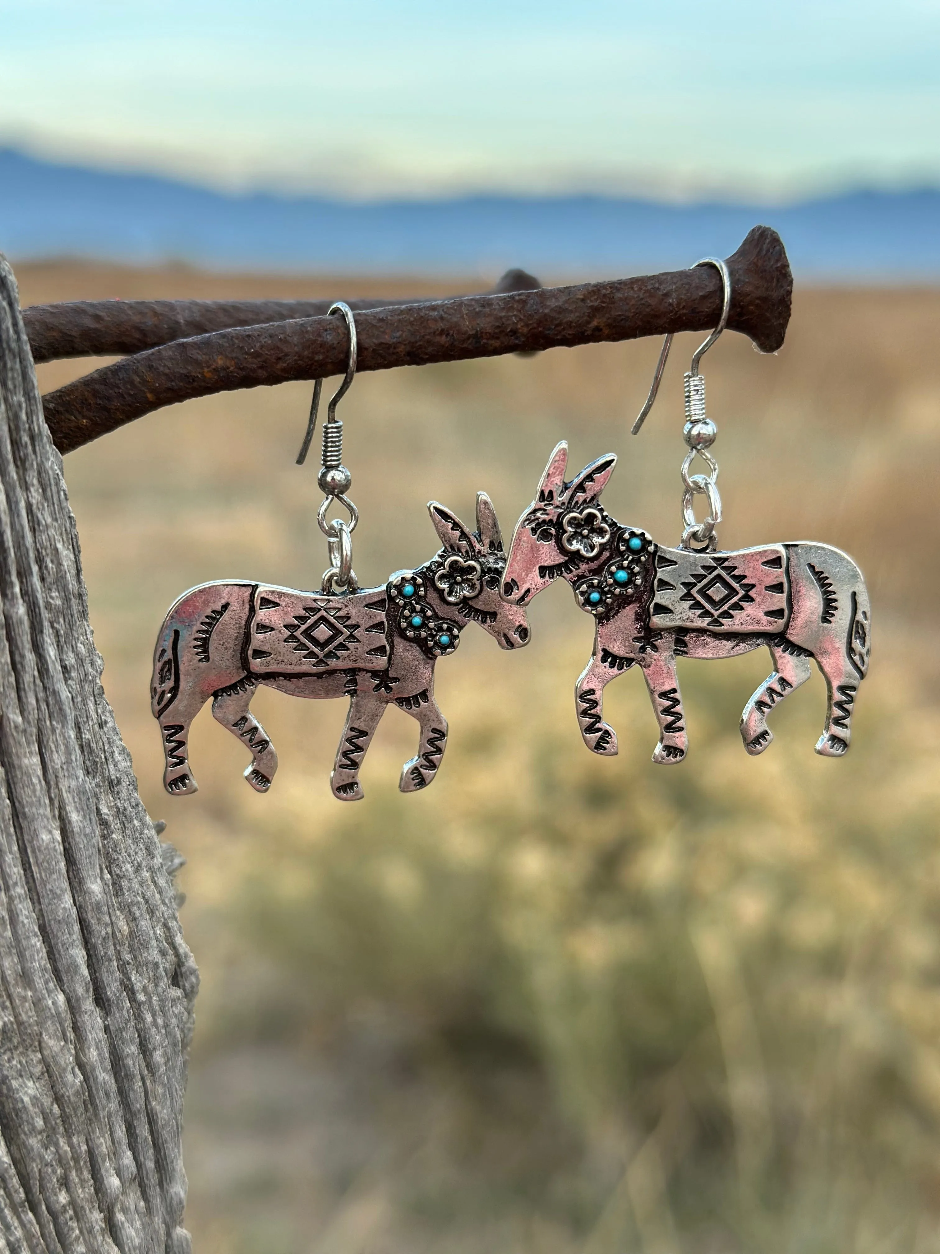 The Juan The Donkey Earrings