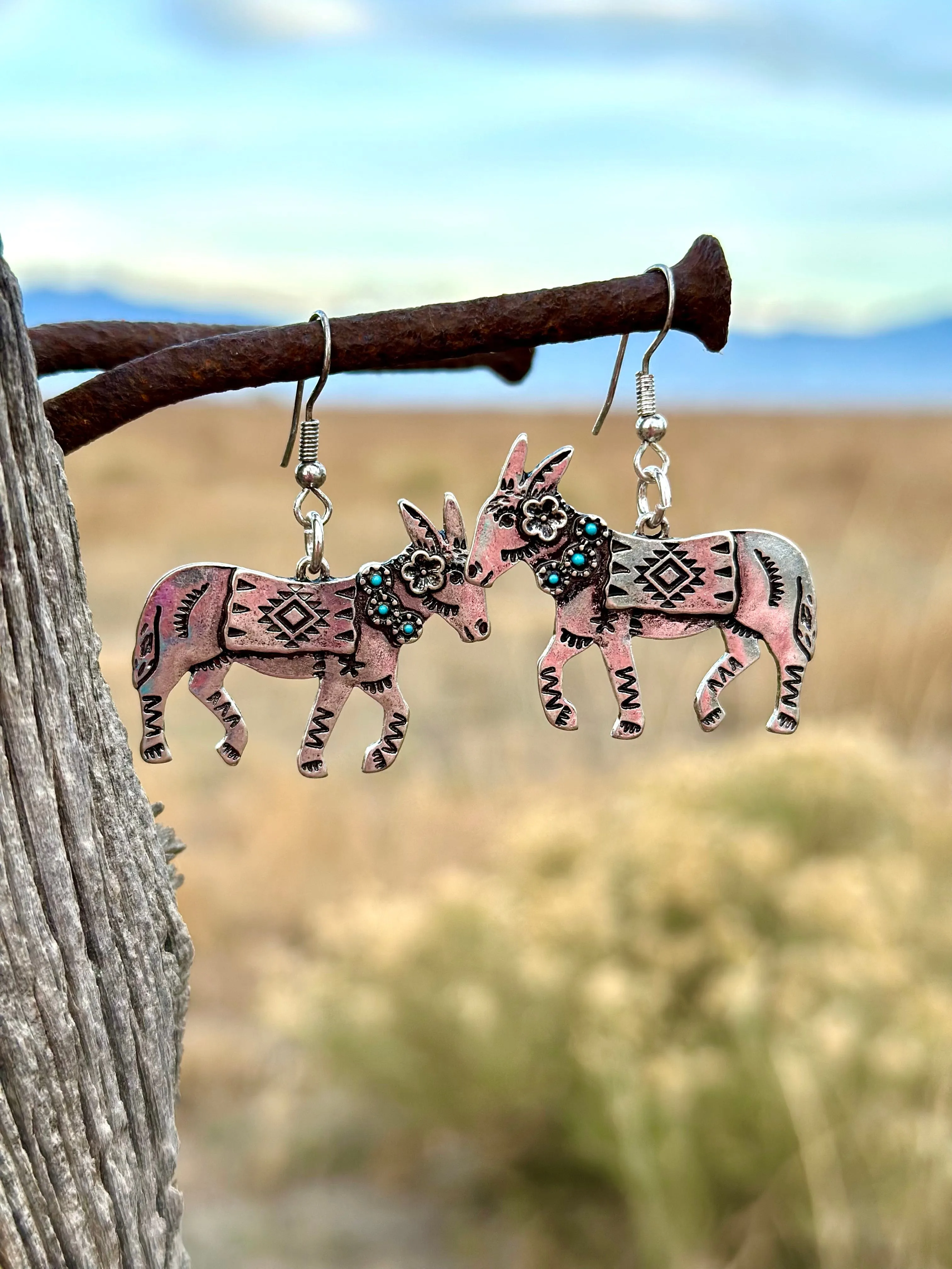 The Juan The Donkey Earrings