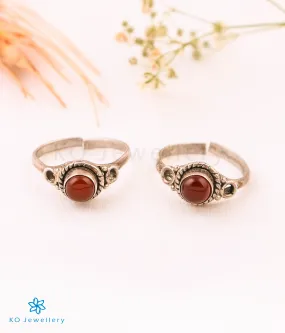 The Surabhi Silver Gemstone Toe-Rings