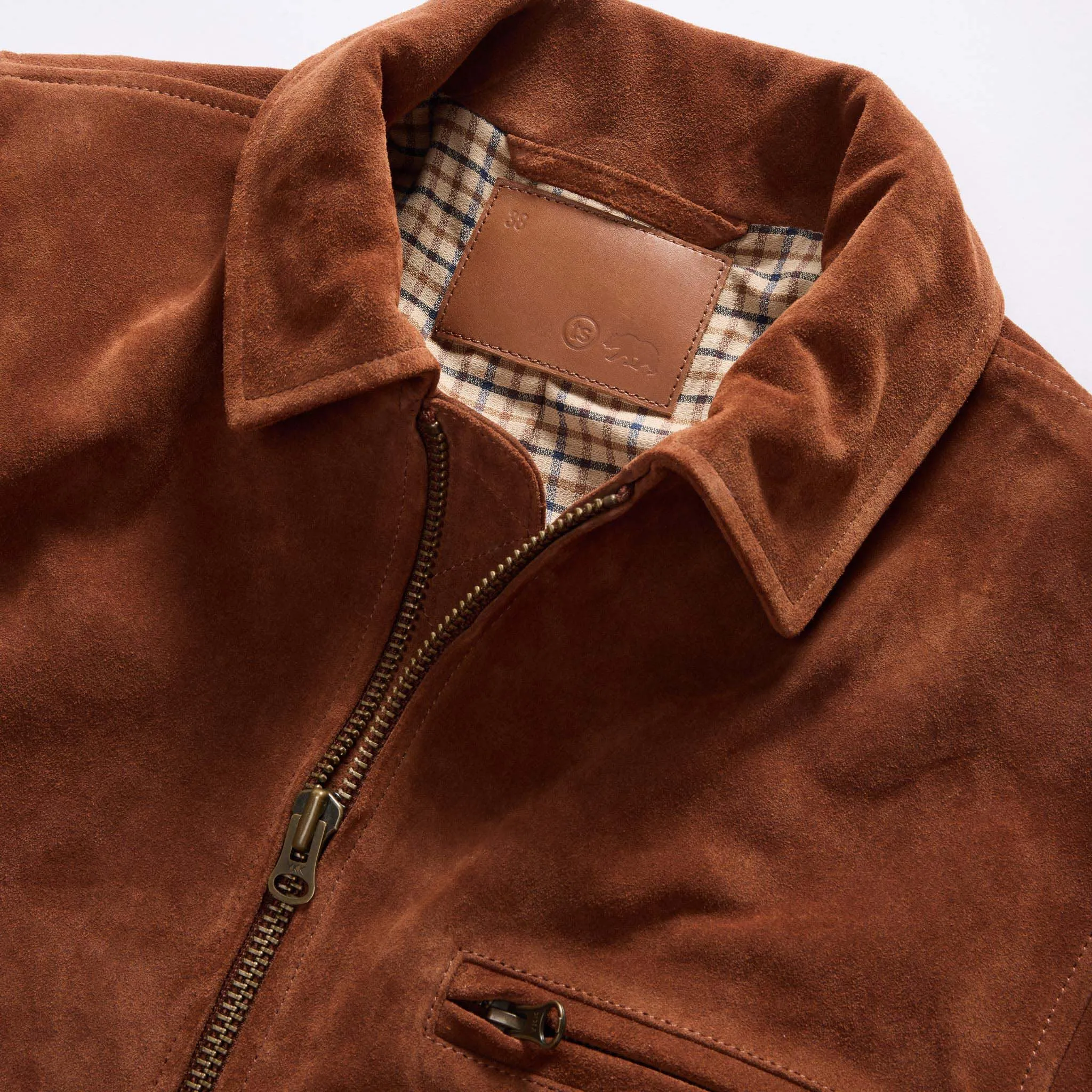 The Wyatt Jacket in Chocolate Suede