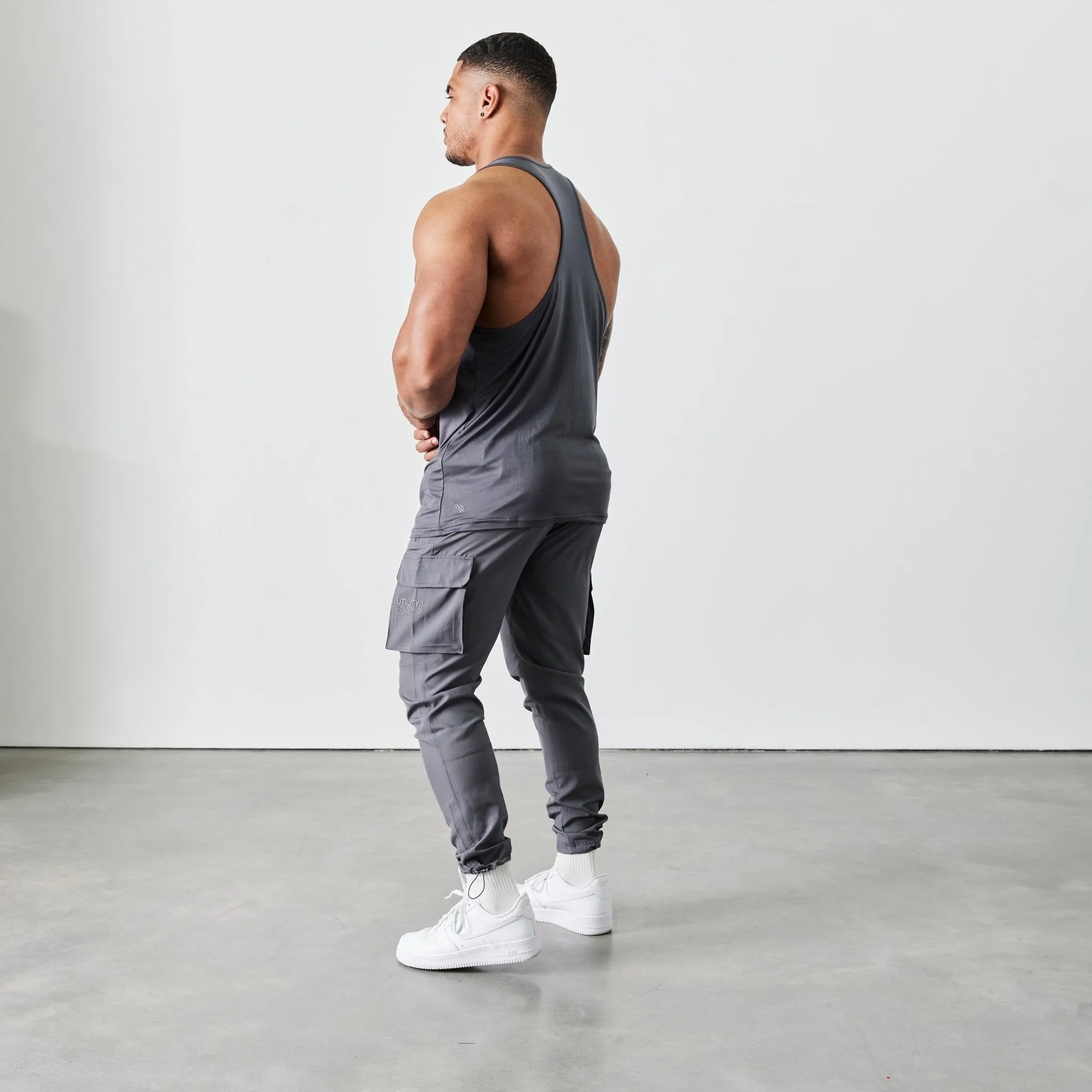 Vanquish Utility V2 Grey Tapered Cargo Pants