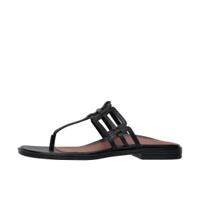 Vionic Womens Alvana Toe Post Sandal Black