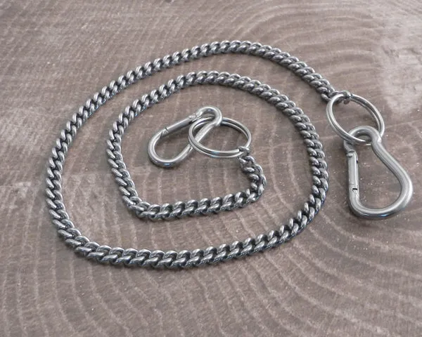 Wallet Chain Stainless Steel Cuban Smooth 250