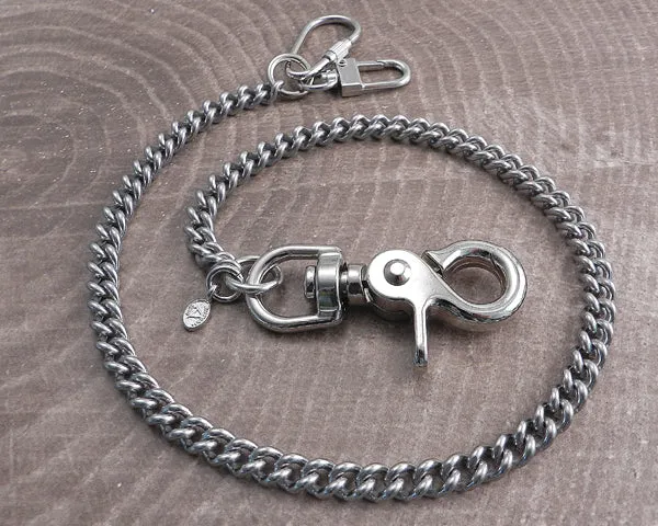 Wallet Chain Stainless Steel Cuban Smooth 250