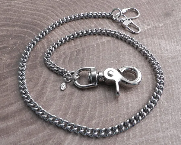 Wallet Chain Stainless Steel Cuban Smooth 250