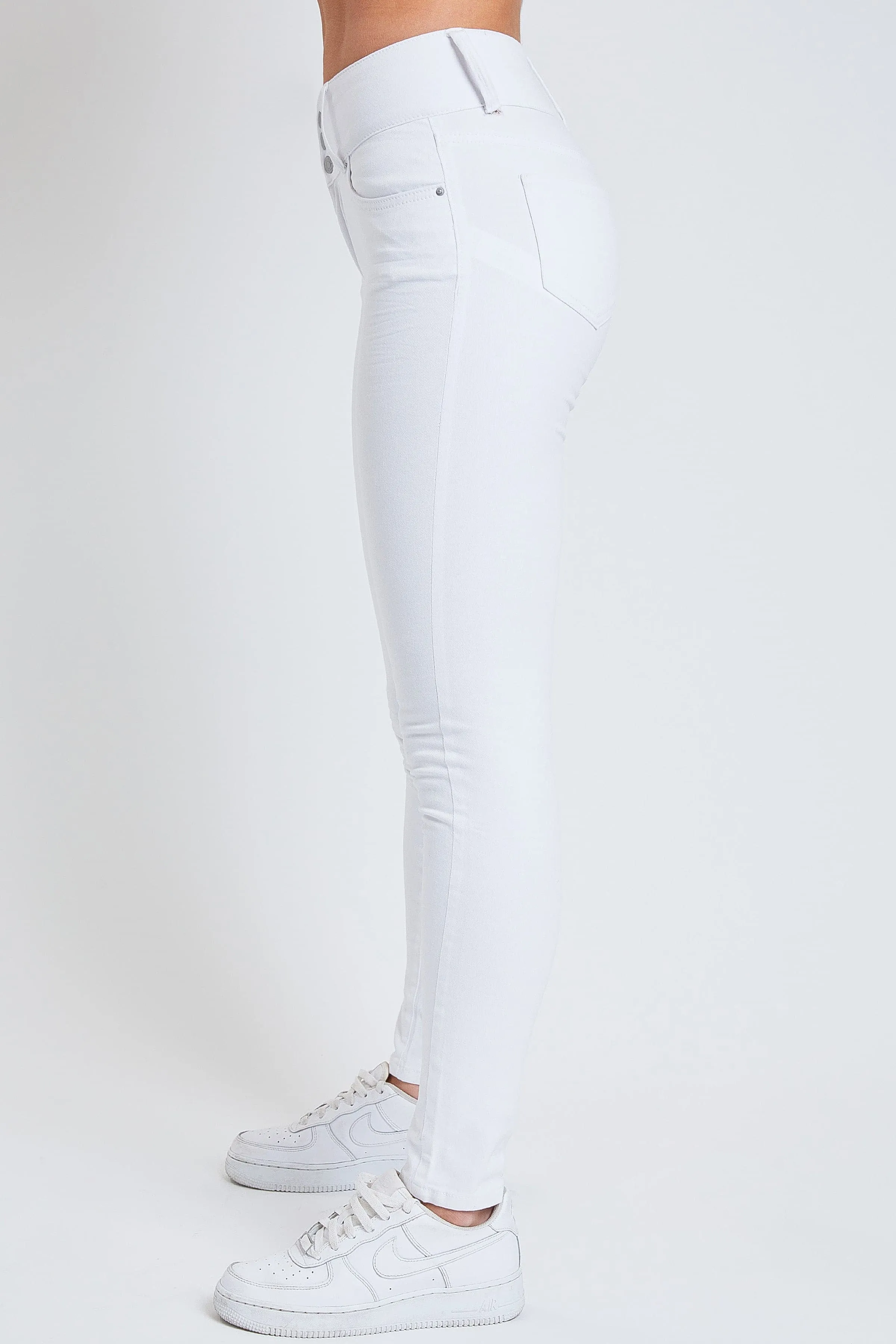 Women's Essential 3 Button Skinny Jeans