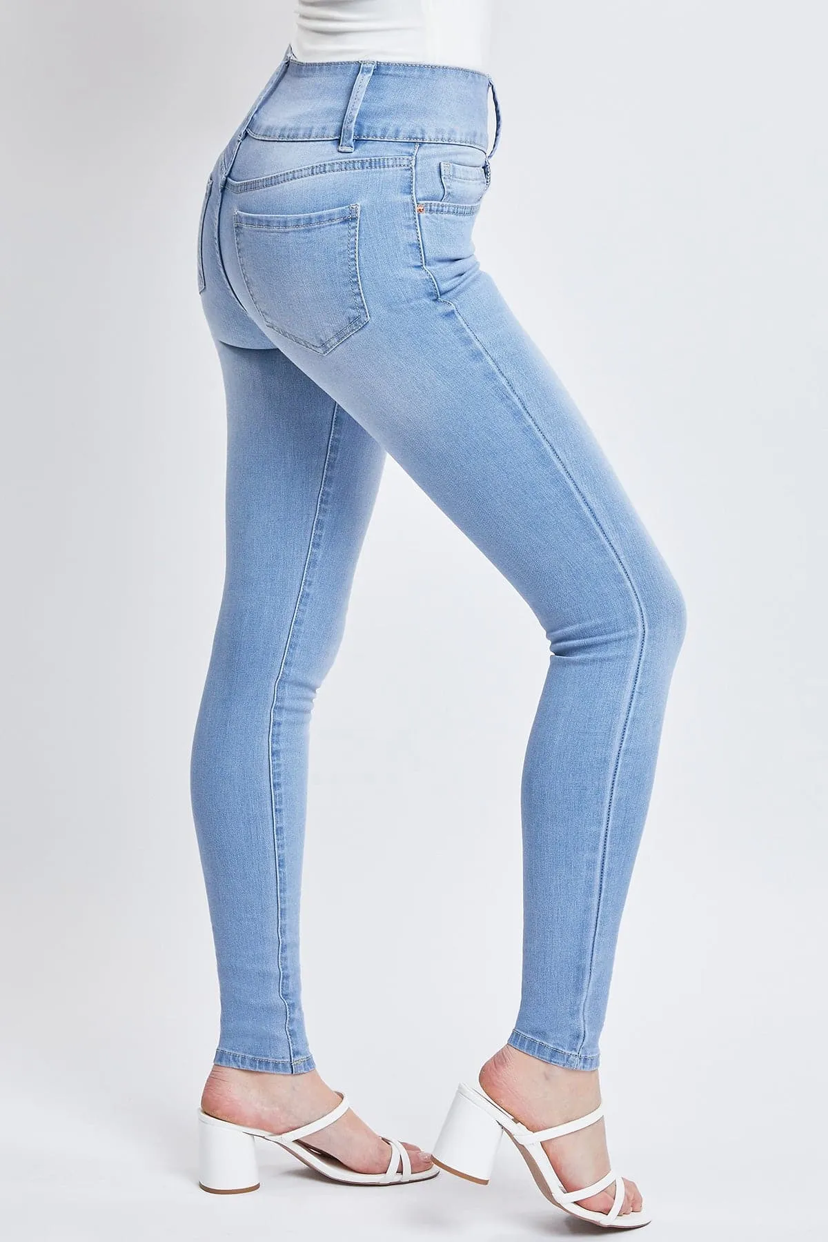 Women's Essential 3 Button Skinny Jeans