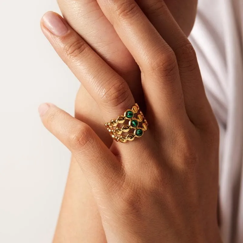 Women's Fashion Layered Turquoise Rings