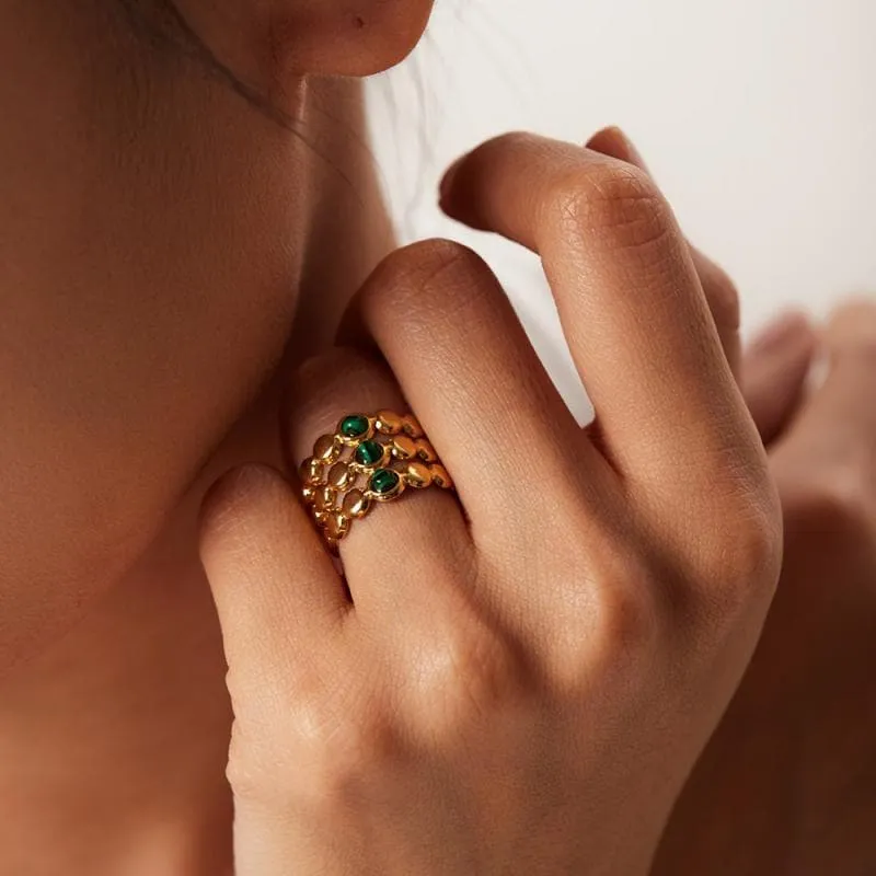 Women's Fashion Layered Turquoise Rings