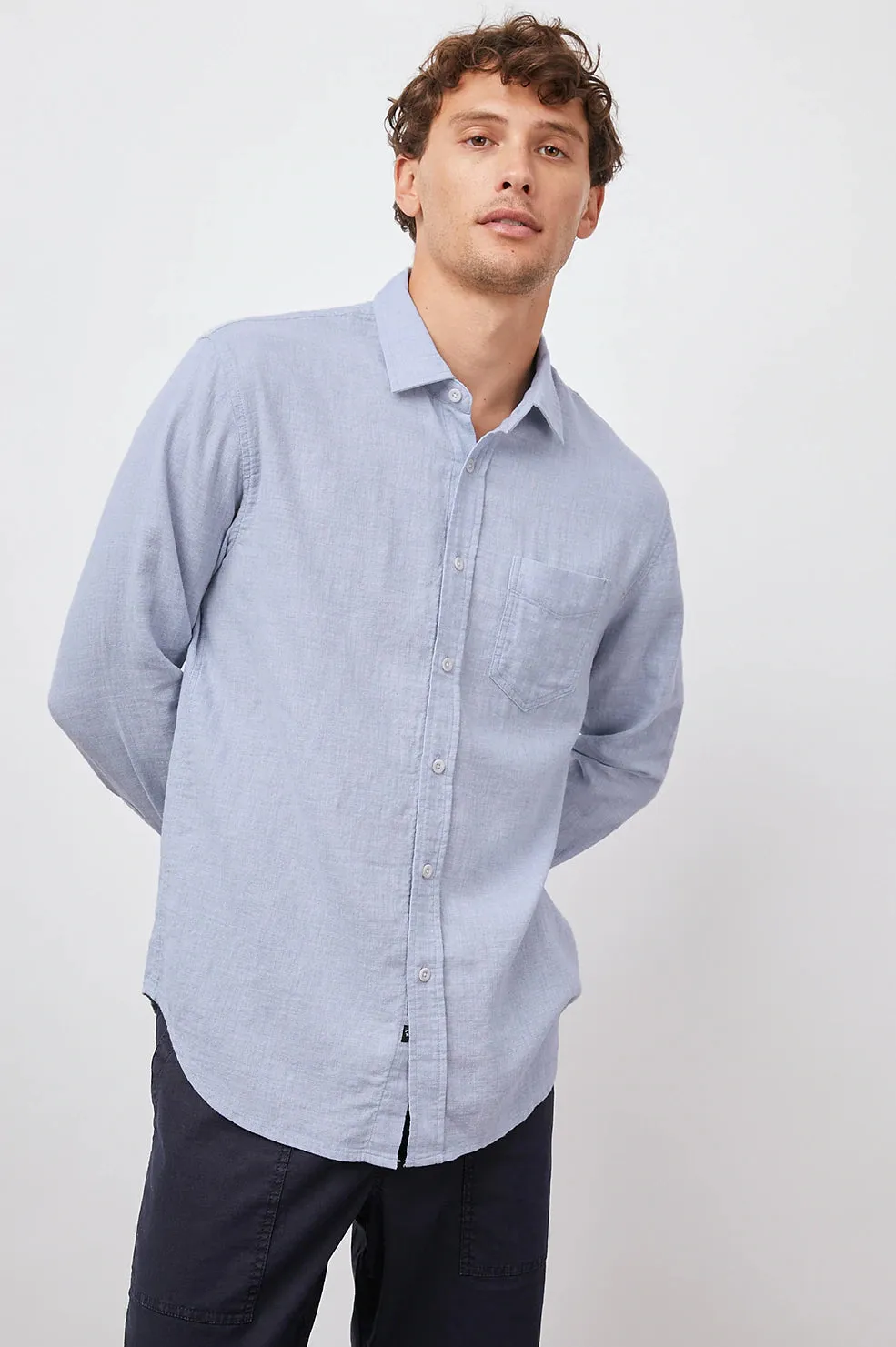 Wyatt Button Up - Blue