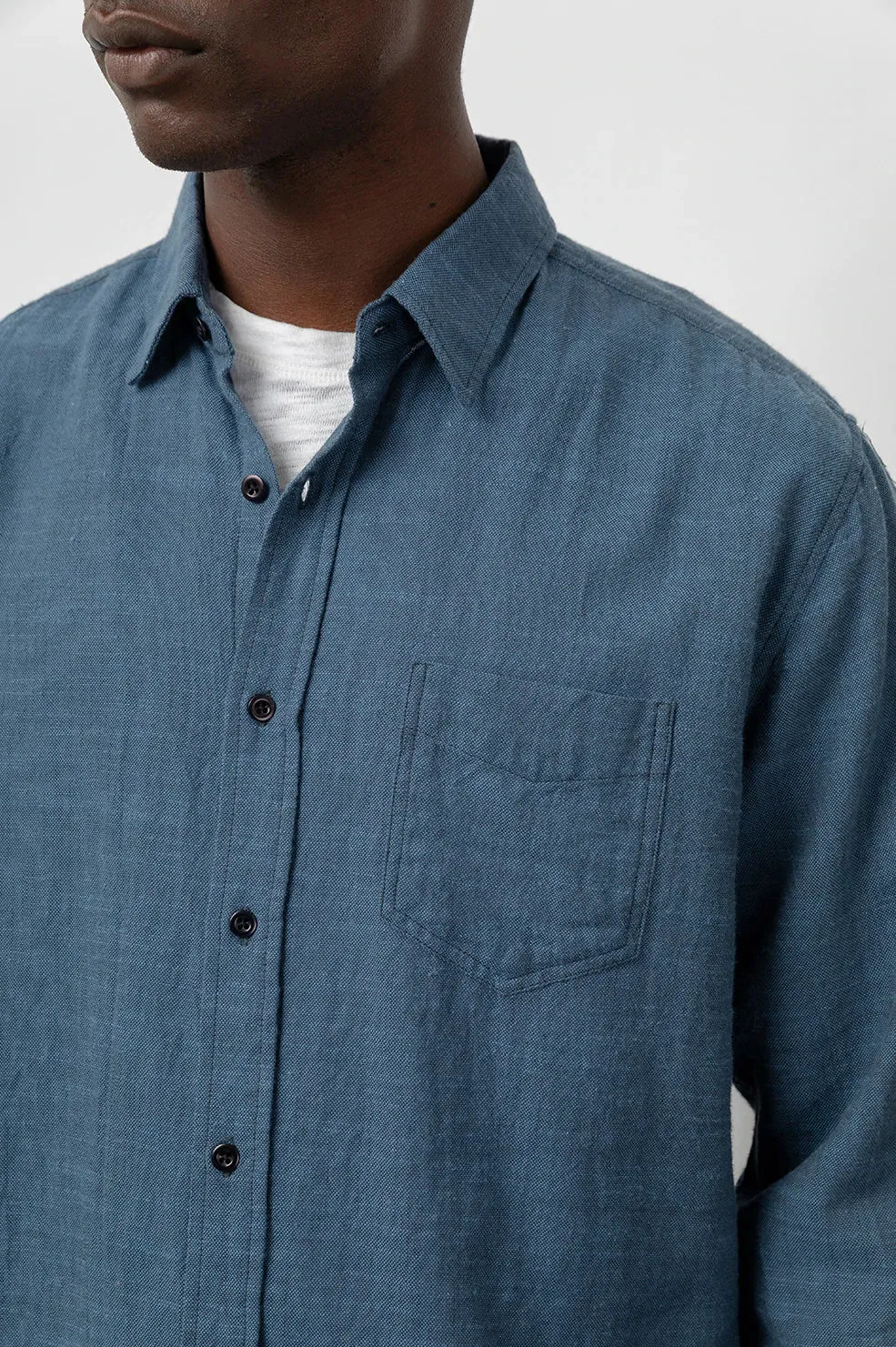 Wyatt Button Up - Sea Blue