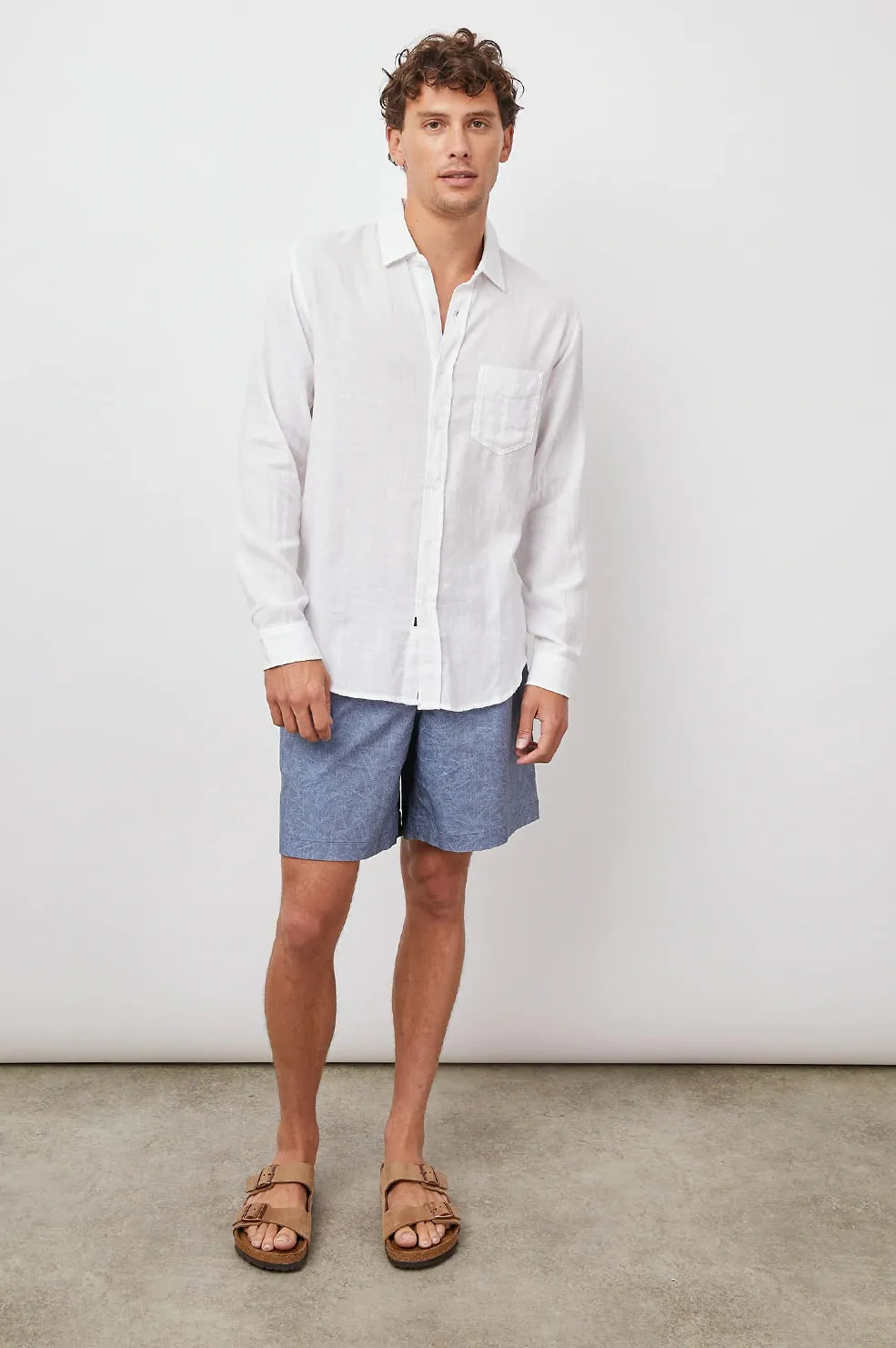 Wyatt Button Up - White